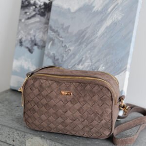 BANDOLERA ANTE TRENZADO MARRÓN NOCO