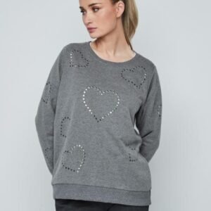 SUDADERA CORAZONES GRIS VIGORE DANDARA
