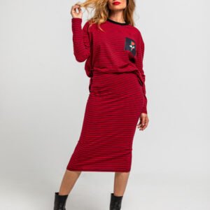 CAMISETA RAYAS ROJAS LOLINA